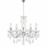 LÚZETE - LAMPADA DA SOFFITTO 5 LUCI NICOLA TRASPARENTE