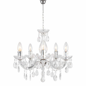 LÚZETE - LAMPADA DA SOFFITTO 5 LUCI NICOLA TRASPARENTE