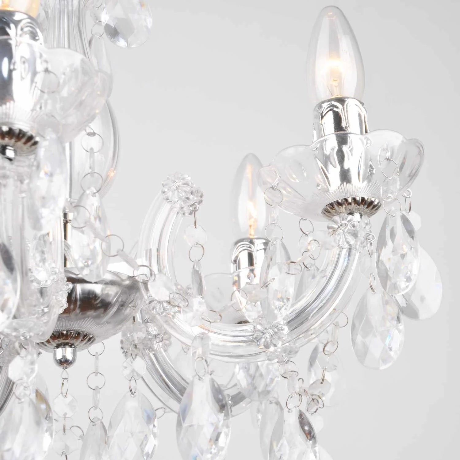 LÚZETE - LAMPADA DA SOFFITTO 5 LUCI NICOLA TRASPARENTE