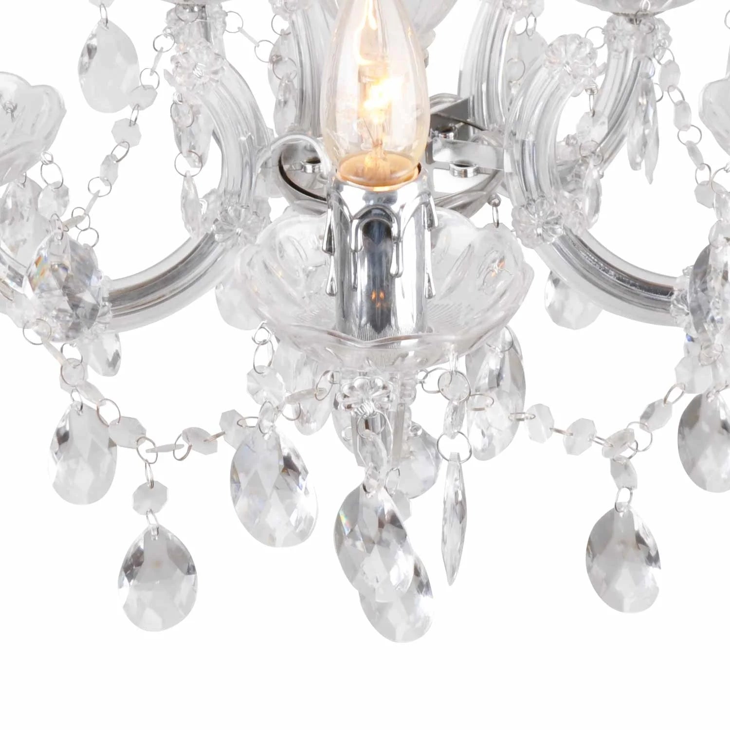 LÚZETE - LAMPADA DA SOFFITTO 5 LUCI NICOLA TRASPARENTE