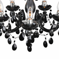 LÚZETE - LAMPADA DA SOFFITTO 5 LUCI OLETHEA NERO