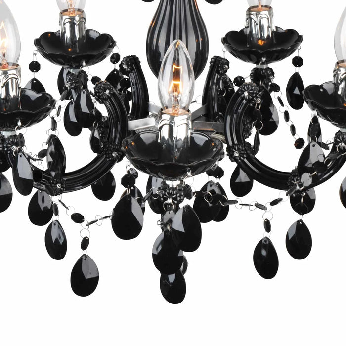 LÚZETE - LAMPADA DA SOFFITTO 5 LUCI OLETHEA NERO