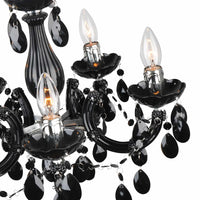 LÚZETE - LAMPADA DA SOFFITTO 5 LUCI OLETHEA NERO