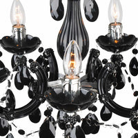 LÚZETE - LAMPADA DA SOFFITTO 5 LUCI OLETHEA NERO