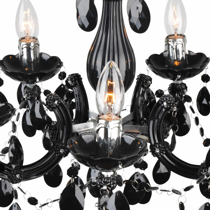 LÚZETE - LAMPADA DA SOFFITTO 5 LUCI OLETHEA NERO