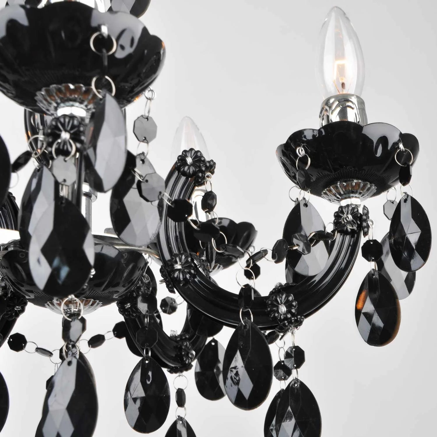 LÚZETE - LAMPADA DA SOFFITTO 5 LUCI OLETHEA NERO