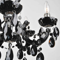 LÚZETE - LAMPADA DA SOFFITTO 5 LUCI OLETHEA NERO