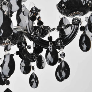 LÚZETE - LAMPADA DA SOFFITTO 5 LUCI OLETHEA NERO