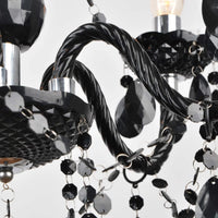 LÚZETE - LAMPADA DA SOFFITTO 6 LUCI GIULIA NERO