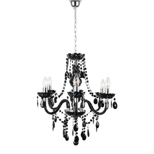 LÚZETE - LAMPADA DA SOFFITTO 6 LUCI GIULIA NERO