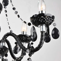 LÚZETE - LAMPADA DA SOFFITTO 6 LUCI GIULIA NERO