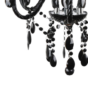 LÚZETE - LAMPADA DA SOFFITTO 6 LUCI GIULIA NERO