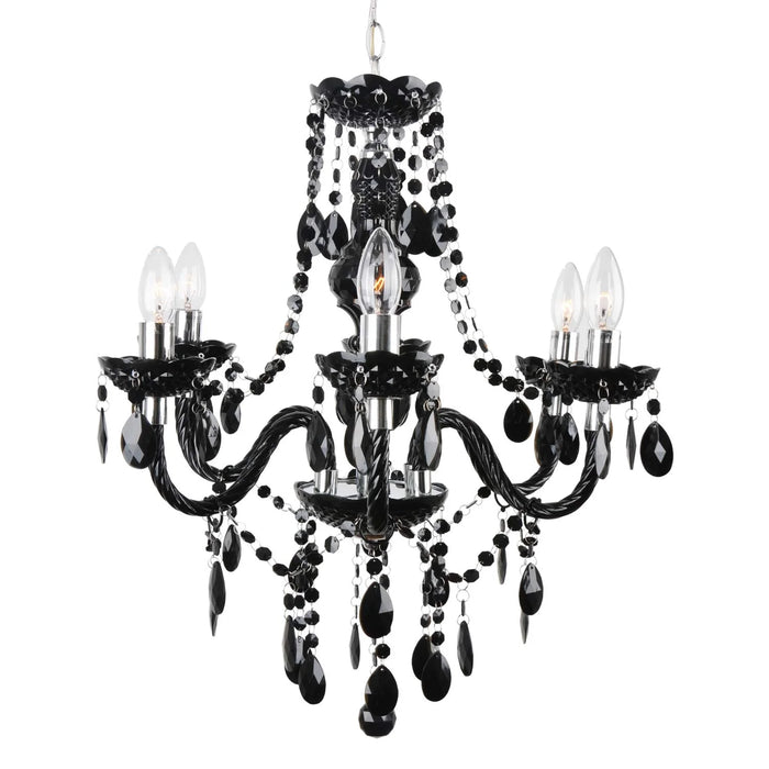 LÚZETE - LAMPADA DA SOFFITTO 6 LUCI GIULIA NERO