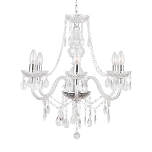 LÚZETE - LAMPADA DA SOFFITTO 6 LUCI LIONETTA TRASPARENTE