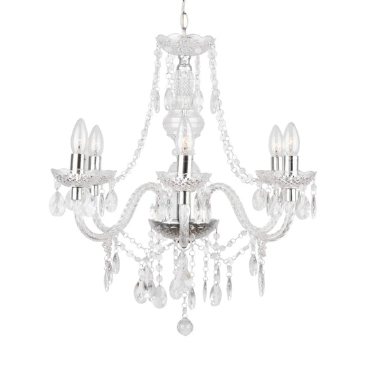 LÚZETE - LAMPADA DA SOFFITTO 6 LUCI LIONETTA TRASPARENTE