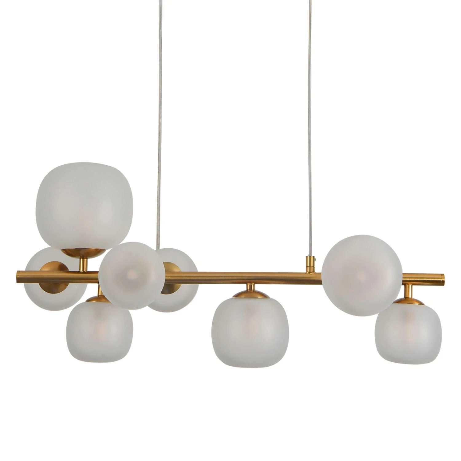 LÚZETE - LAMPADA DA SOFFITTO 8 LUCI PARALUMI BIANCO OPALE NICOLETTA