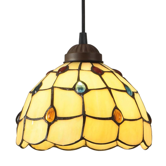 LÚZETE - LAMPADA DA SOFFITTO A 1 LUCE 20 CM GIOIELLO TIFFANY