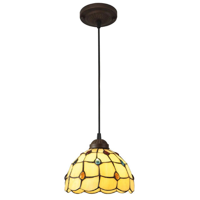 LÚZETE - LAMPADA DA SOFFITTO A 1 LUCE 20 CM GIOIELLO TIFFANY