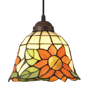 LÚZETE - LAMPADA DA SOFFITTO A 1 LUCE 20 CM GIRASOLE TIFFANY