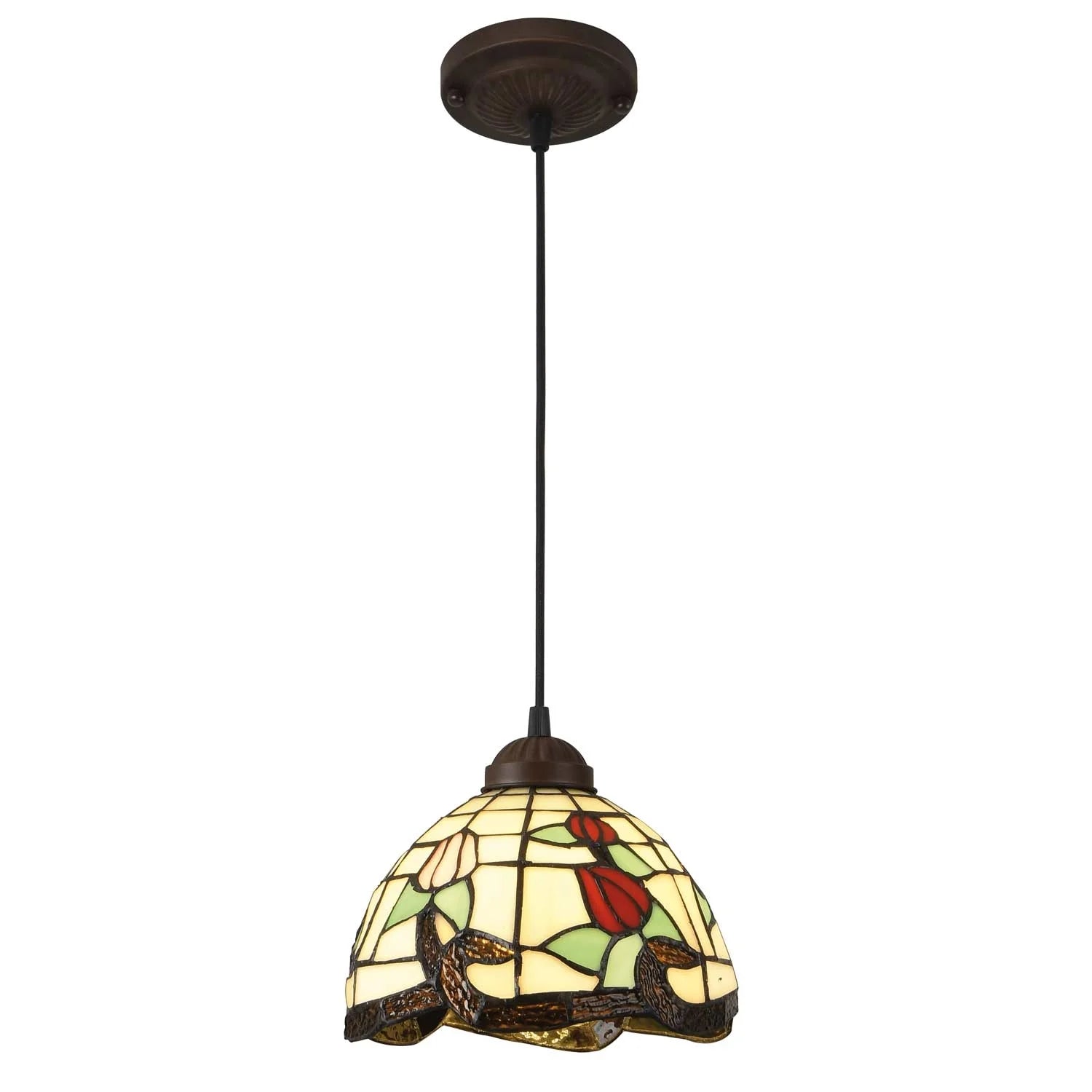 LÚZETE - LAMPADA DA SOFFITTO A 1 LUCE 20 CM TIFFANY KATY