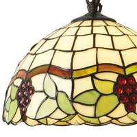 LÚZETE - LAMPADA DA SOFFITTO A 1 LUCE 30 CM TIFFANY GRAPE