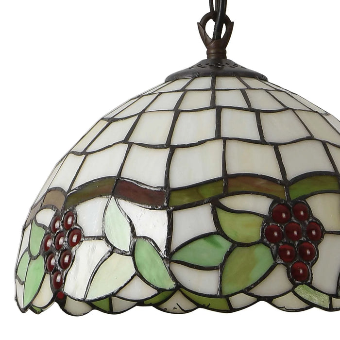 LÚZETE - LAMPADA DA SOFFITTO A 1 LUCE 30 CM TIFFANY GRAPE