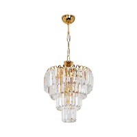 Lampada a sospensione a 3 luci Miranda MDL3831 vetro e oro