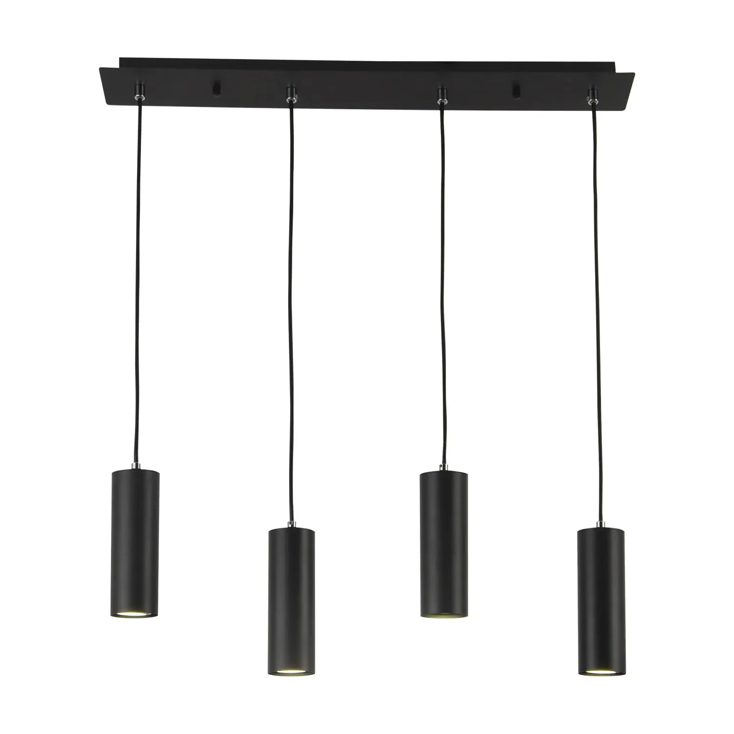 LÚZETE - LAMPADA DA SOFFITTO A 4 LUCI NERA GU10 ADARA