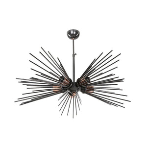 Lampada a sospensione a 5 luci metallo nero Salem MDL3806