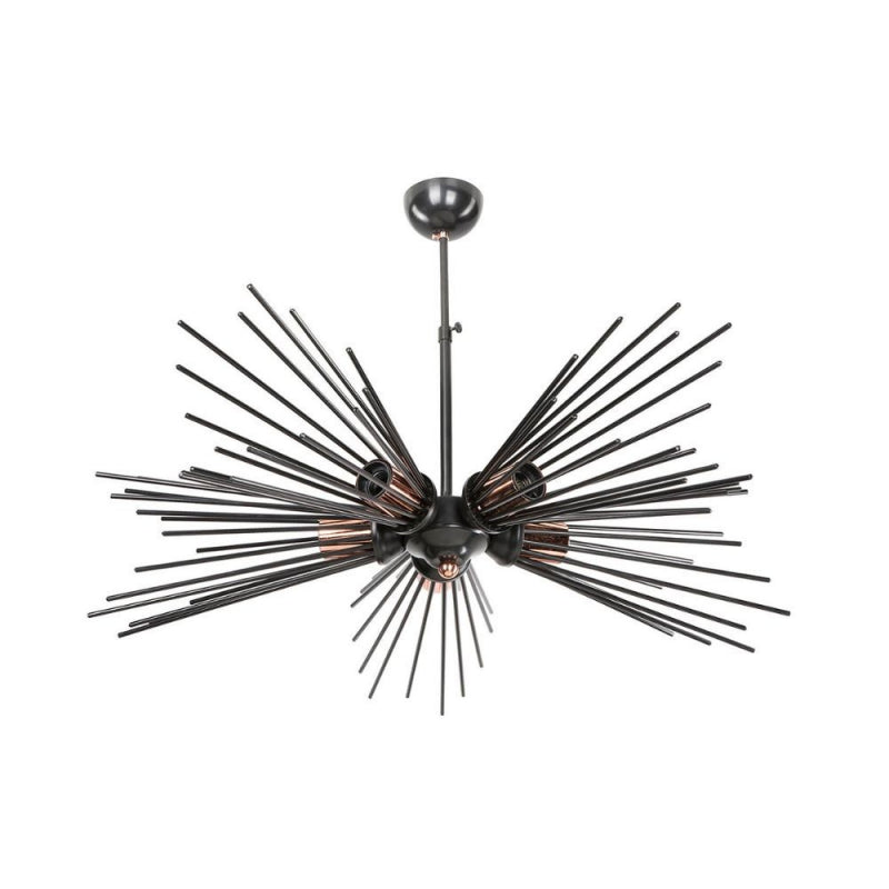 Lampada da soffitto a 5 luci Salem MDL3806 metallo nero