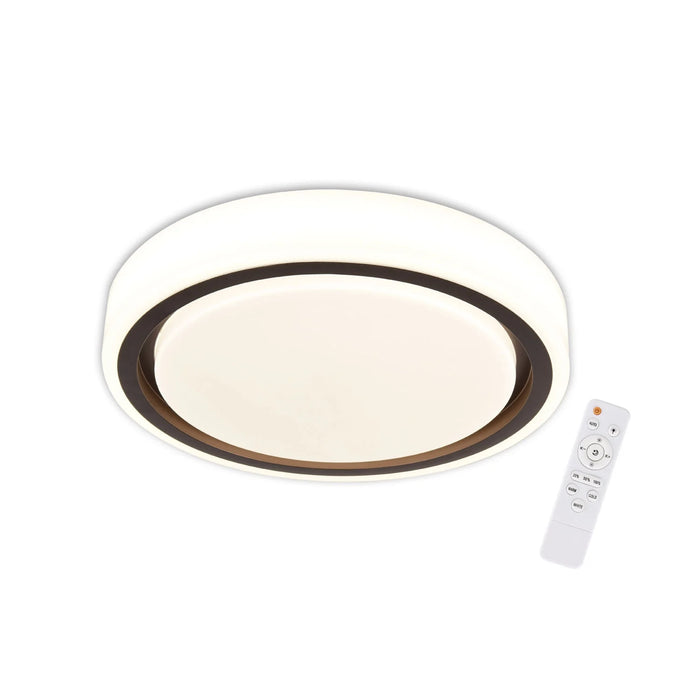 LÚZETE - LAMPADA DA SOFFITTO A LED 25+15W DIMMERABILE BIANCO MARRONE HARMONY