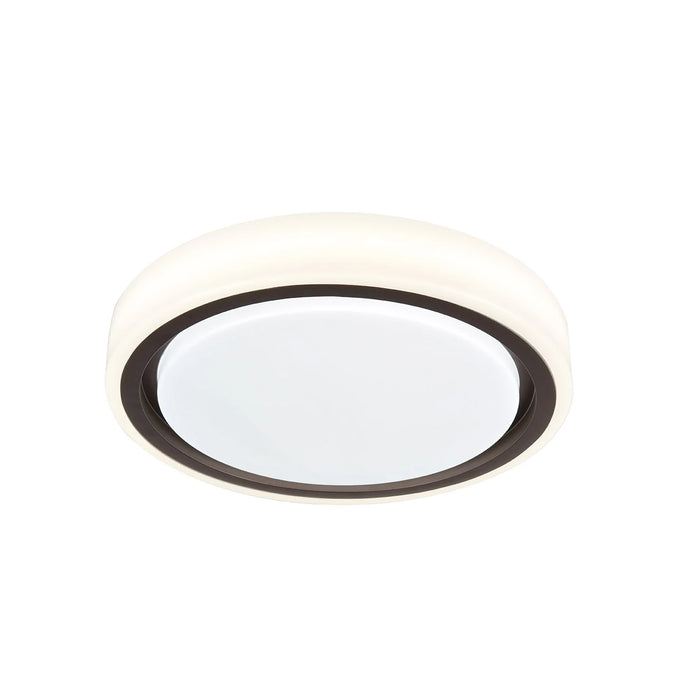 LÚZETE - LAMPADA DA SOFFITTO A LED 25+15W DIMMERABILE BIANCO MARRONE HARMONY
