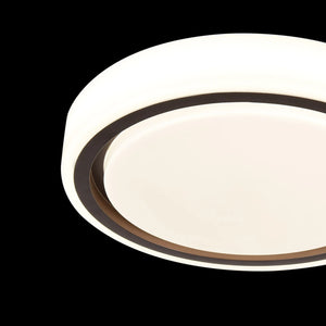LÚZETE - LAMPADA DA SOFFITTO A LED 25+15W DIMMERABILE BIANCO MARRONE HARMONY