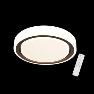 LÚZETE - LAMPADA DA SOFFITTO A LED 25+15W DIMMERABILE BIANCO MARRONE HARMONY