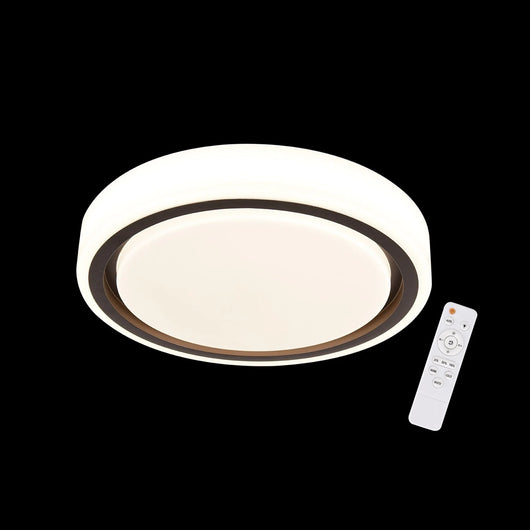 LÚZETE - LAMPADA DA SOFFITTO A LED 25+15W DIMMERABILE BIANCO MARRONE HARMONY