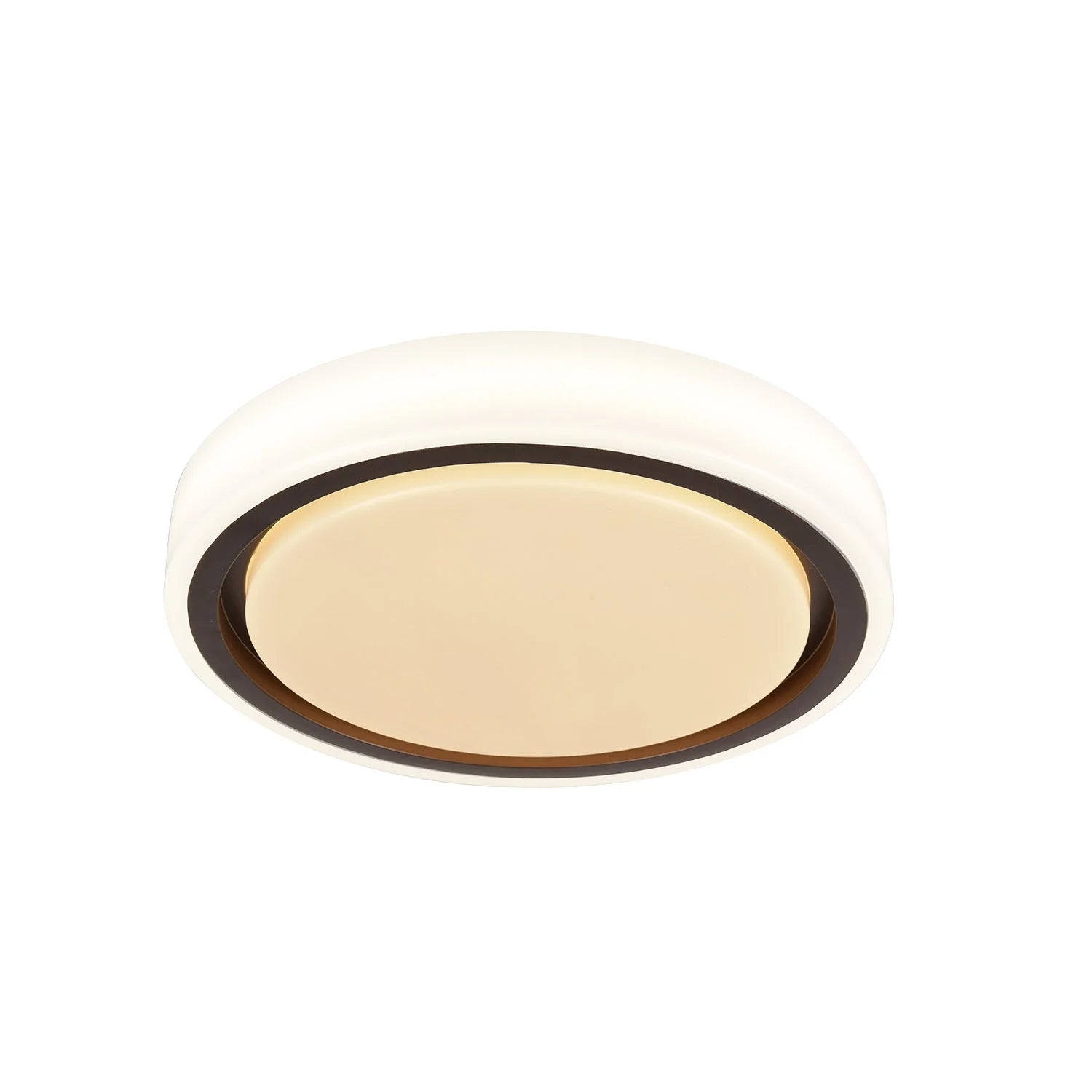 LÚZETE - LAMPADA DA SOFFITTO A LED 25+15W DIMMERABILE BIANCO MARRONE HARMONY