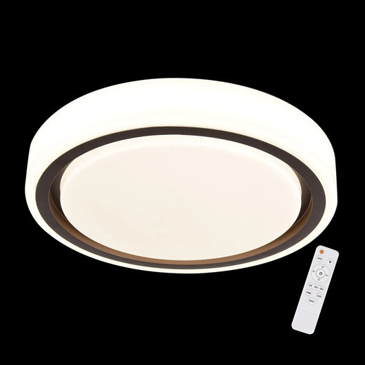LÚZETE - LAMPADA DA SOFFITTO A LED 55+20W DIMMERABILE BIANCO CAFFÈ HARMONY