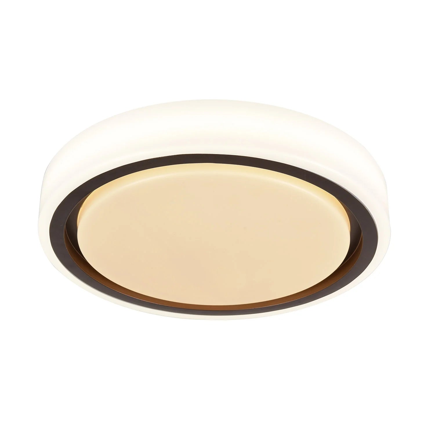 LÚZETE - LAMPADA DA SOFFITTO A LED 55+20W DIMMERABILE BIANCO CAFFÈ HARMONY