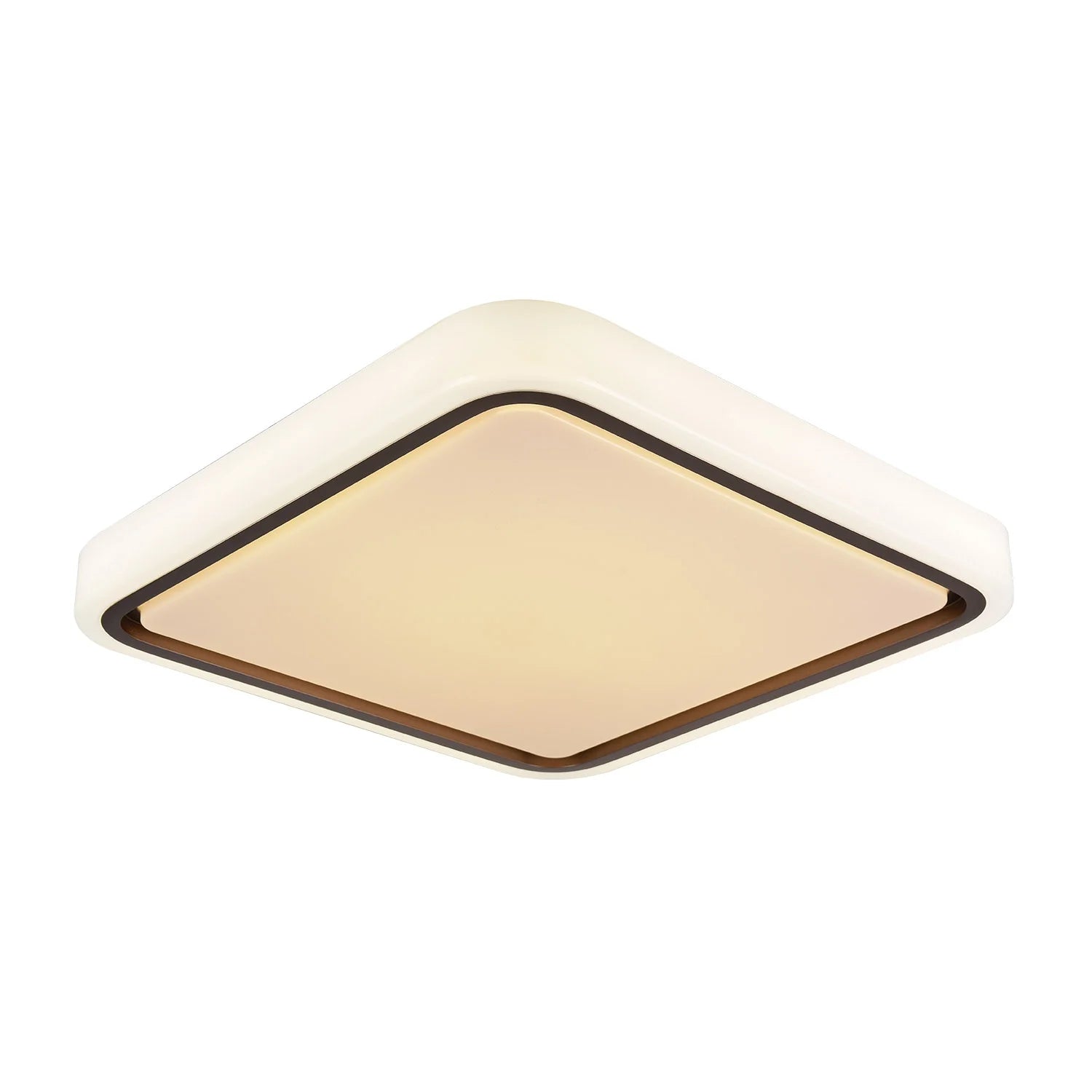 LÚZETE - LAMPADA DA SOFFITTO A LED 75+25W DIMMERABILE BIANCO MARRONE HARMONY