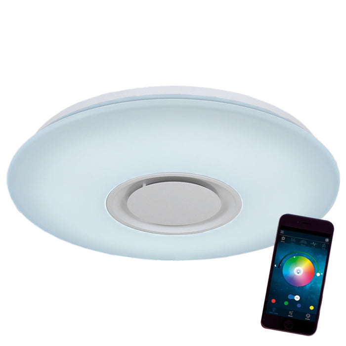 LÚZETE - LAMPADA DA SOFFITTO A LED MUSICALE QUADRATA DA 48W