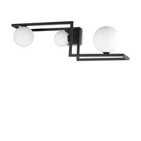 Lampada Da Soffitto Angolo Pl3 Nero Ideal-Lux