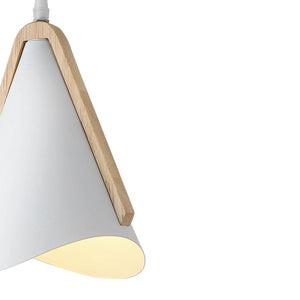 LÚZETE - LAMPADA DA SOFFITTO BIANCO/LEGNO ROSELLE