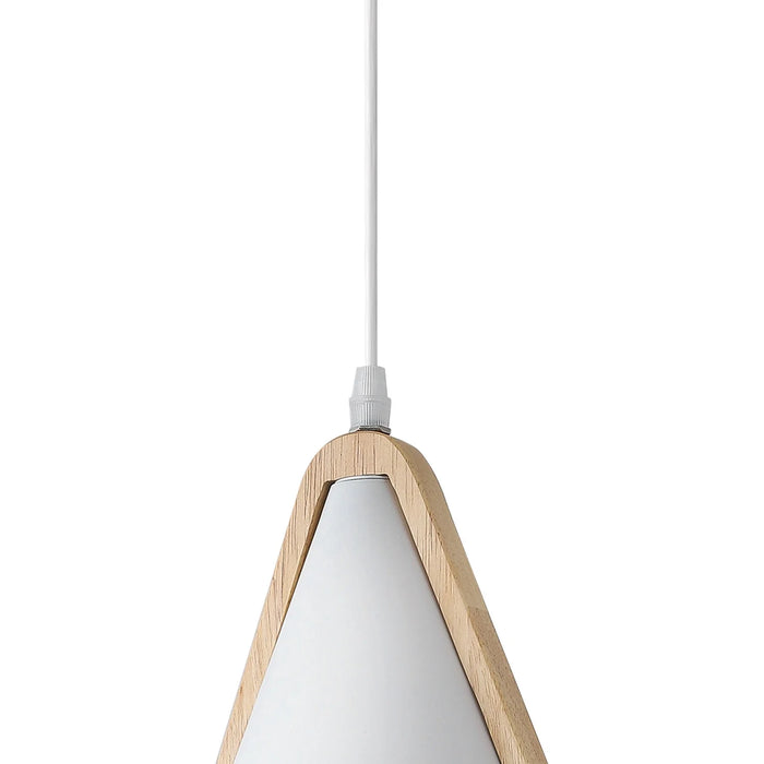 LÚZETE - LAMPADA DA SOFFITTO BIANCO/LEGNO ROSELLE