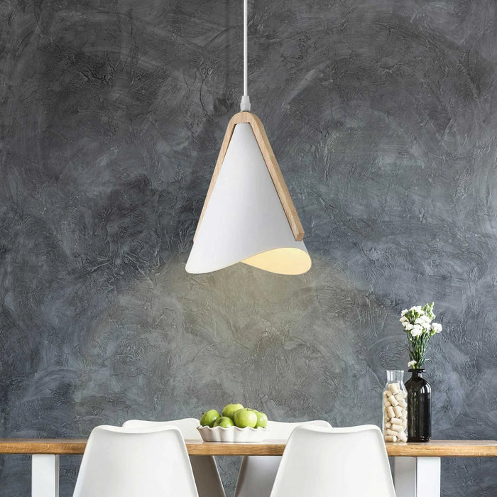 LÚZETE - LAMPADA DA SOFFITTO BIANCO/LEGNO ROSELLE