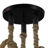 LÚZETE - LAMPADA DA SOFFITTO CORDA BARCA 3 LUCI