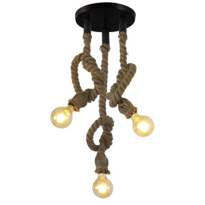 LÚZETE - LAMPADA DA SOFFITTO CORDA BARCA 3 LUCI