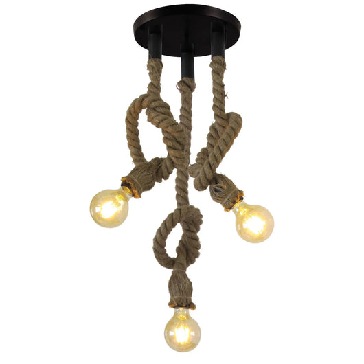 LÚZETE - LAMPADA DA SOFFITTO CORDA BARCA 3 LUCI