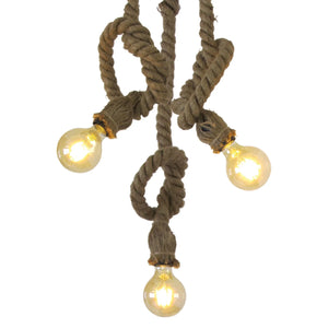 LÚZETE - LAMPADA DA SOFFITTO CORDA BARCA 3 LUCI