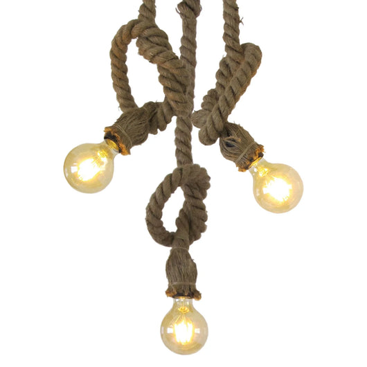 LÚZETE - LAMPADA DA SOFFITTO CORDA BARCA 3 LUCI