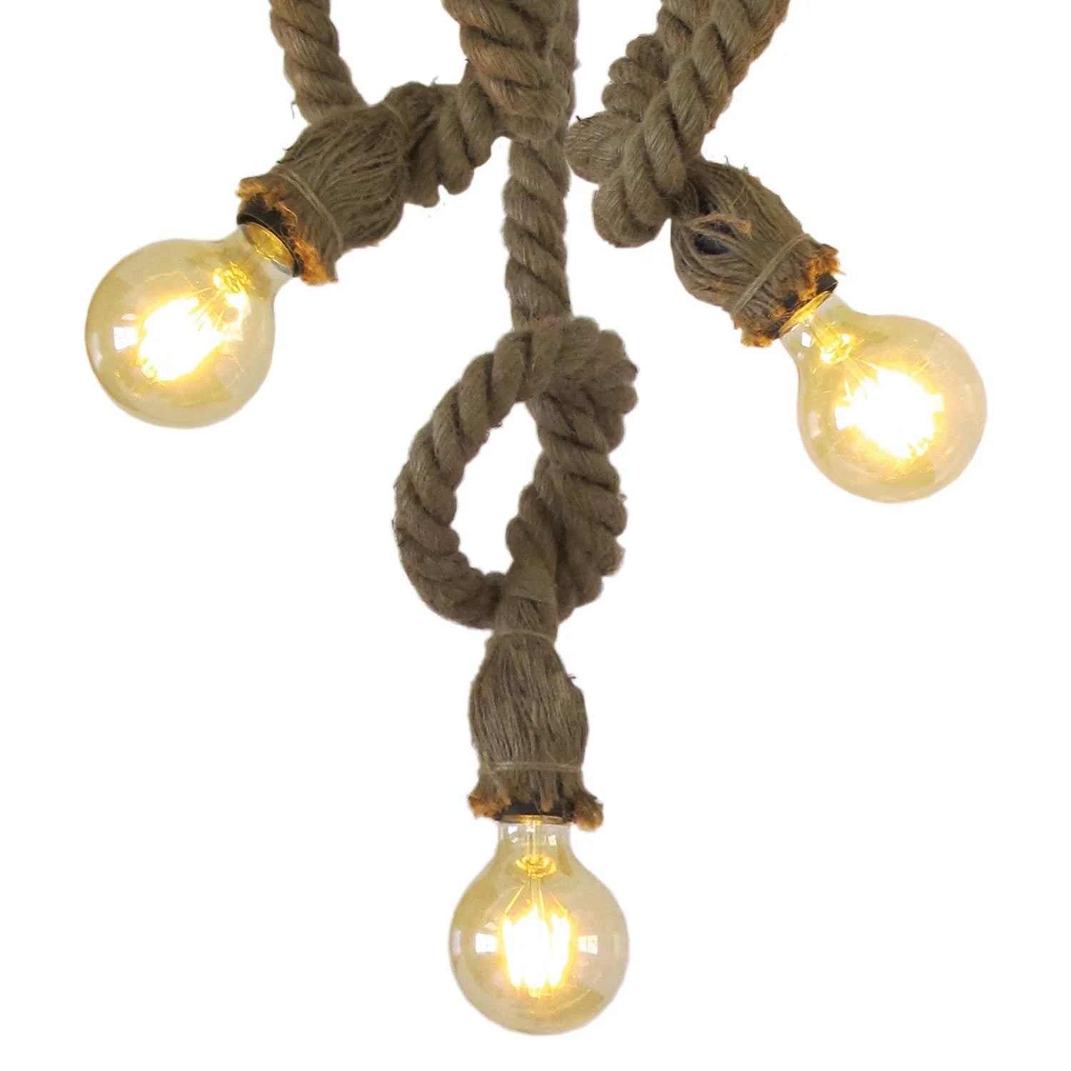 LÚZETE - LAMPADA DA SOFFITTO CORDA BARCA 3 LUCI